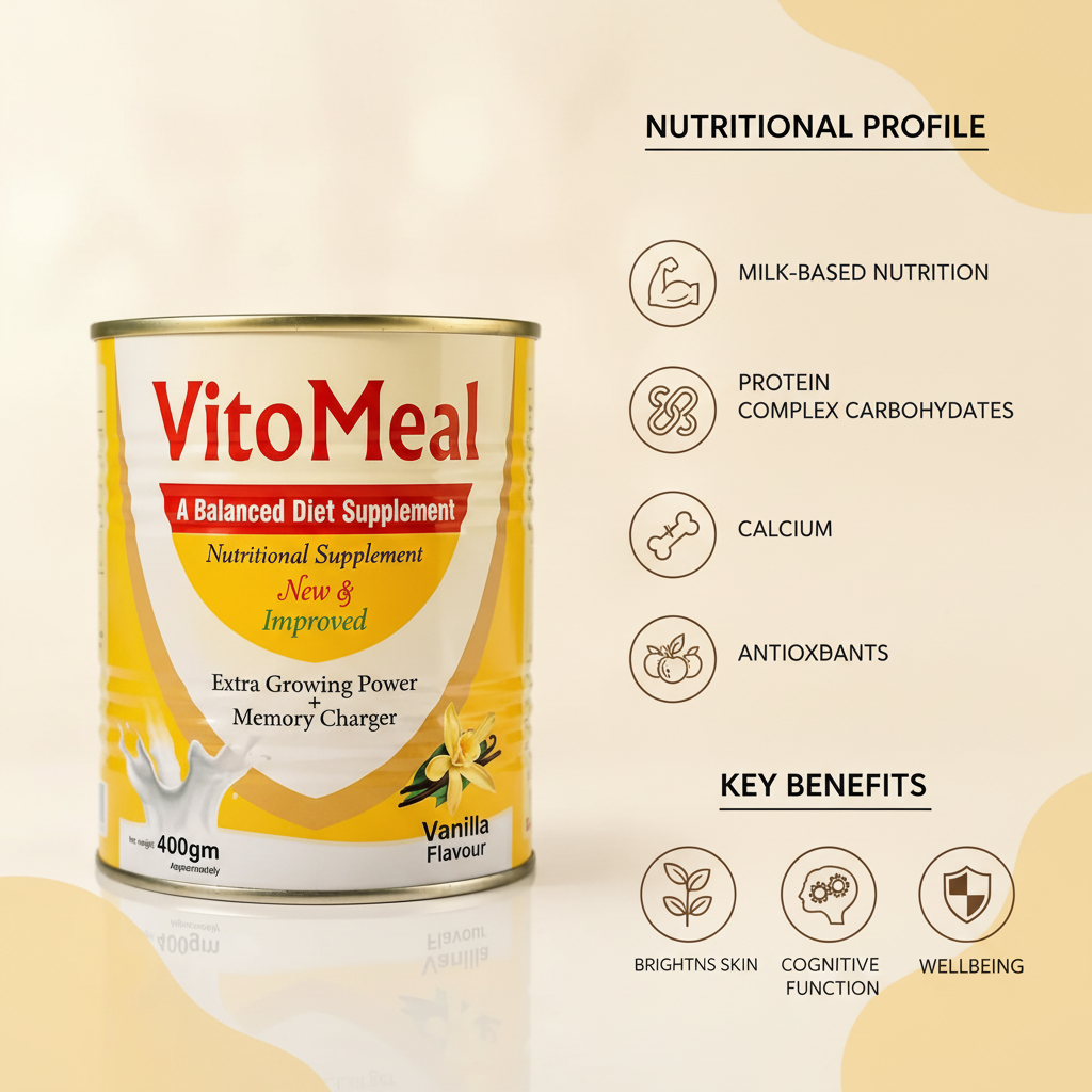 Cream and gold ingredient infographic