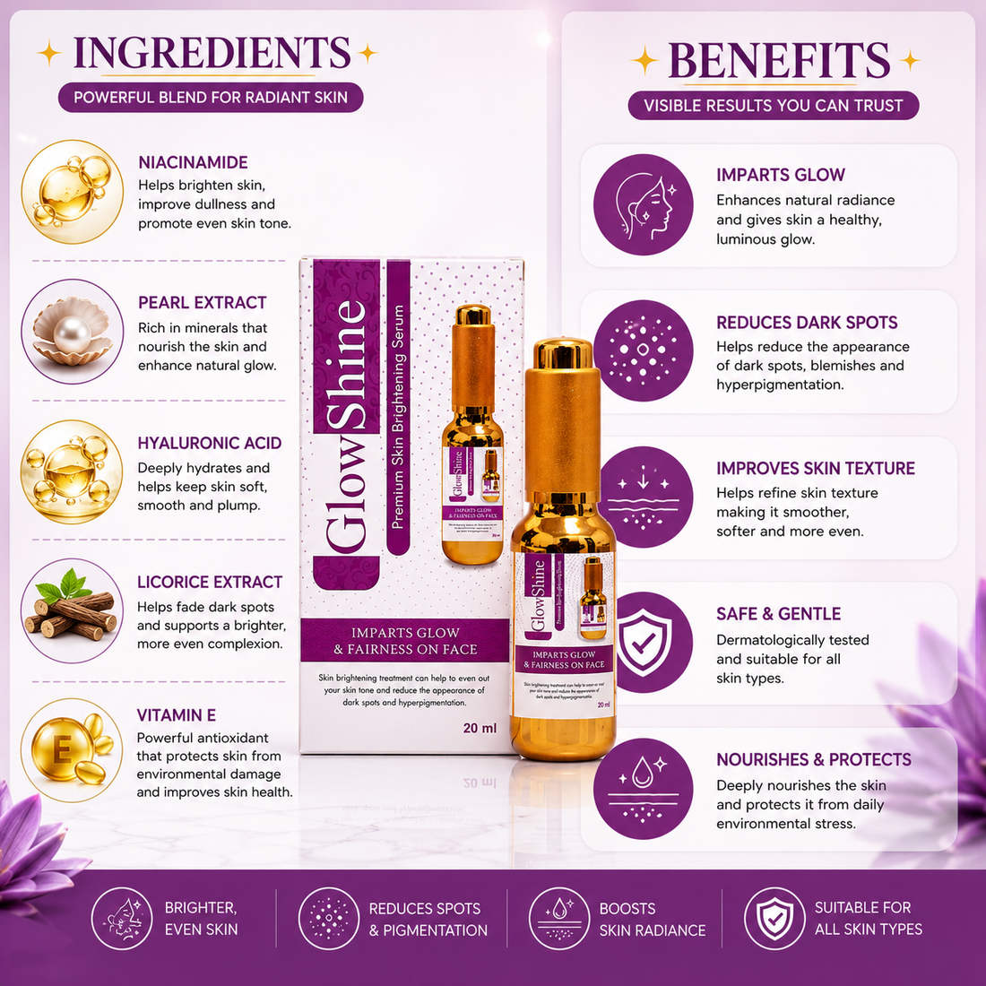 GlowShine Premium Skin Brightening Serum